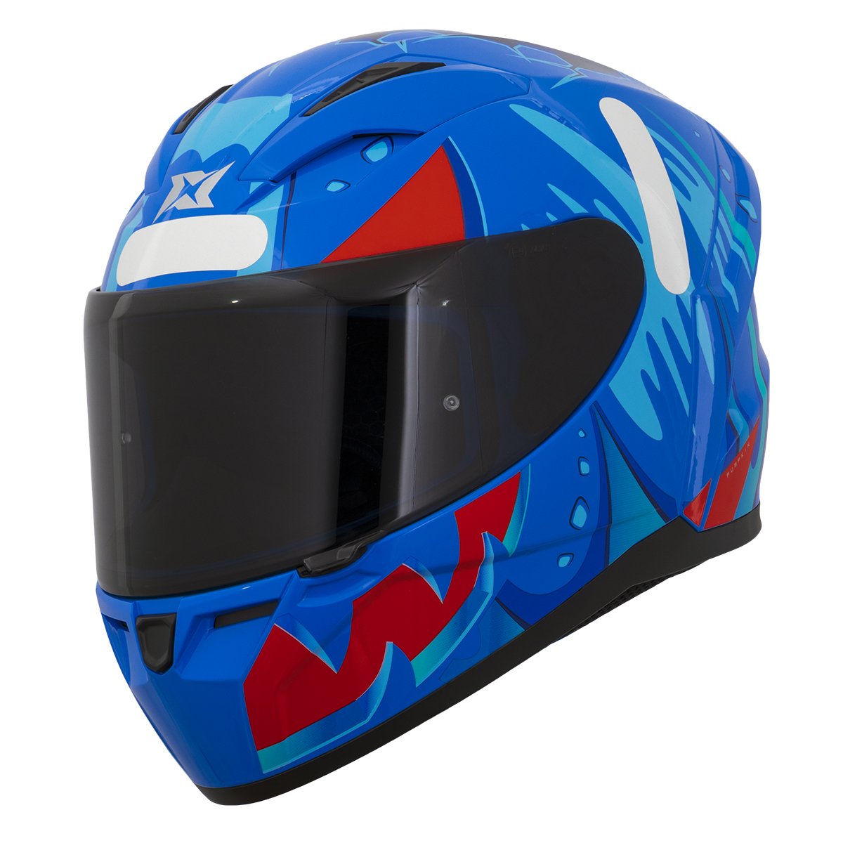Capacete Axxis Segment Pumpkin C7 Blue Gloss 58
