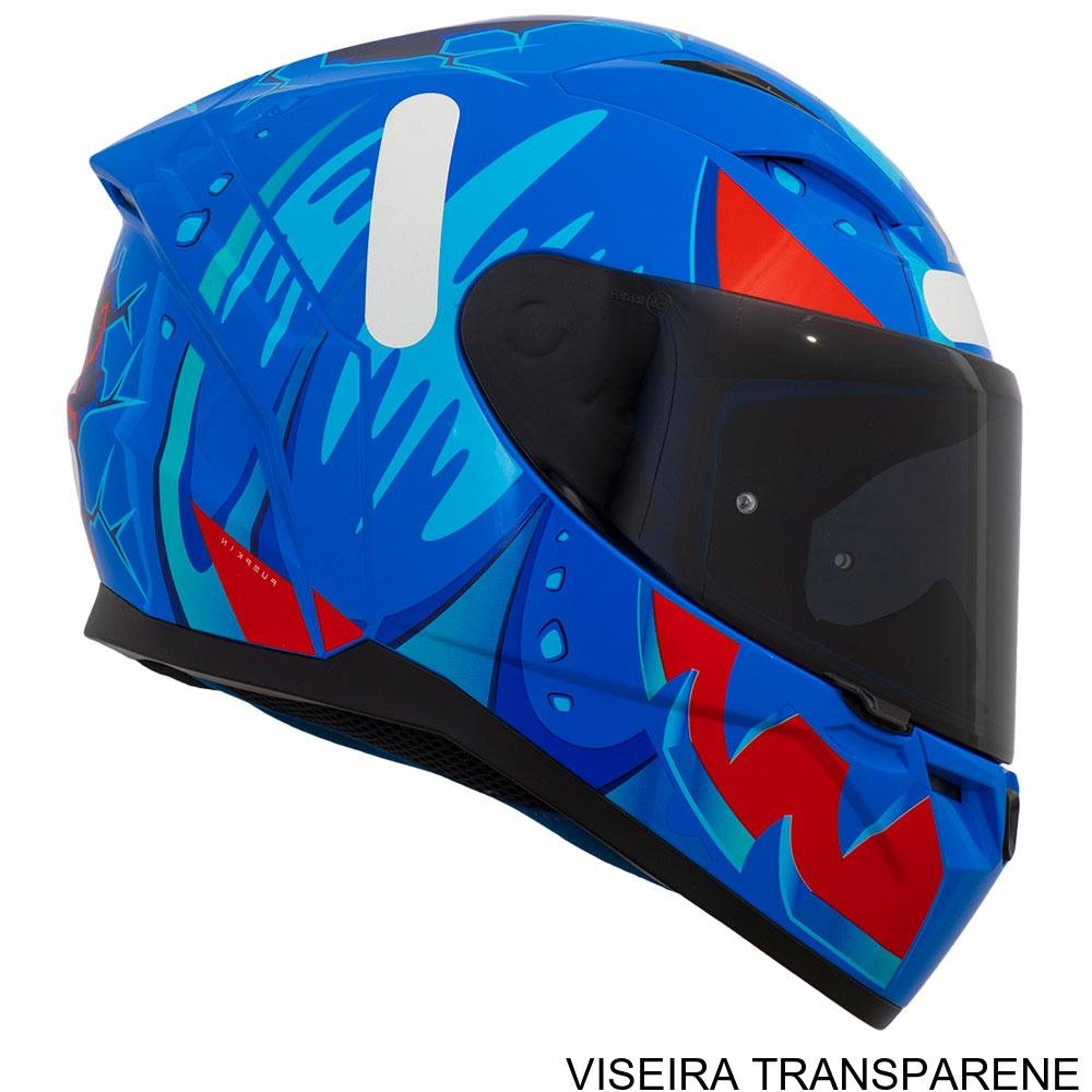 Capacete Axxis Segment Pumpkin C7 Blue Gloss 62 (MP)