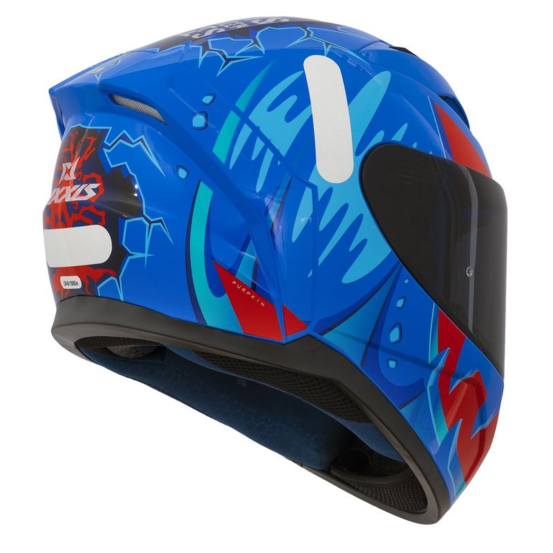 Capacete Axxis Segment Pumpkin C7 Blue Gloss 62 (MP)