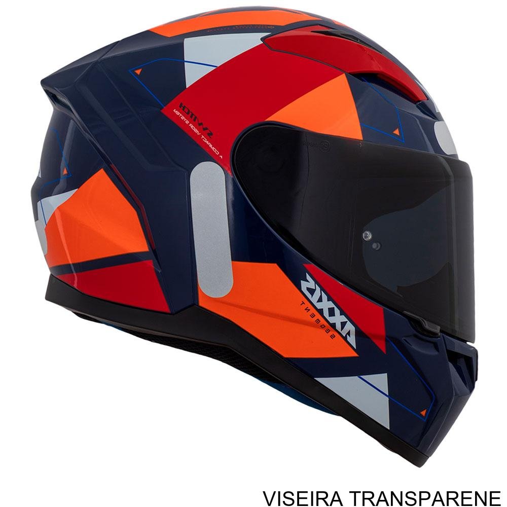 Capacete Axxis Segment Switch D4 Orange Gloss 56