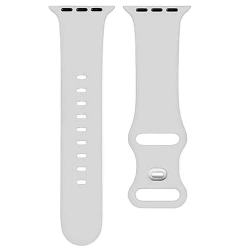 pulseira de silicone para apple watch branco a-bi