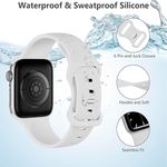 pulseira de silicone para apple watch branco a-bi