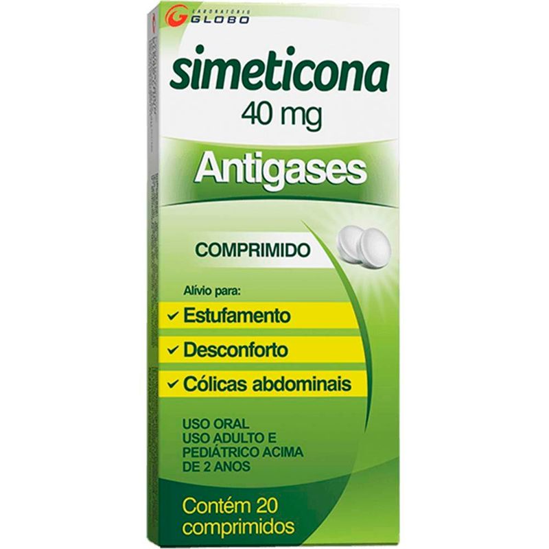 simeticona 40mg 20 comprimidos globo