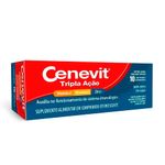 cenevit tripla ação vitamina c, d e zinco 10 comprimidos efervescentes legrand
