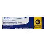 sulfato de neomicina 5mg/g + bacitracina 250ui/g 15g pomada dermatológica altefar