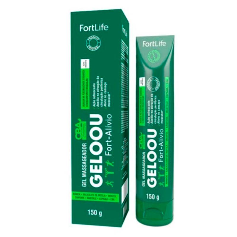 geloou gel massageador fort-alivio 150g fortlife