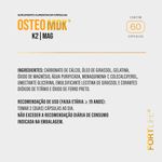 osteo mdk 60 cápsulas cálcio magnésio vitamina d3 e k2 fortlife
