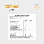 osteo mdk 60 cápsulas cálcio magnésio vitamina d3 e k2 fortlife