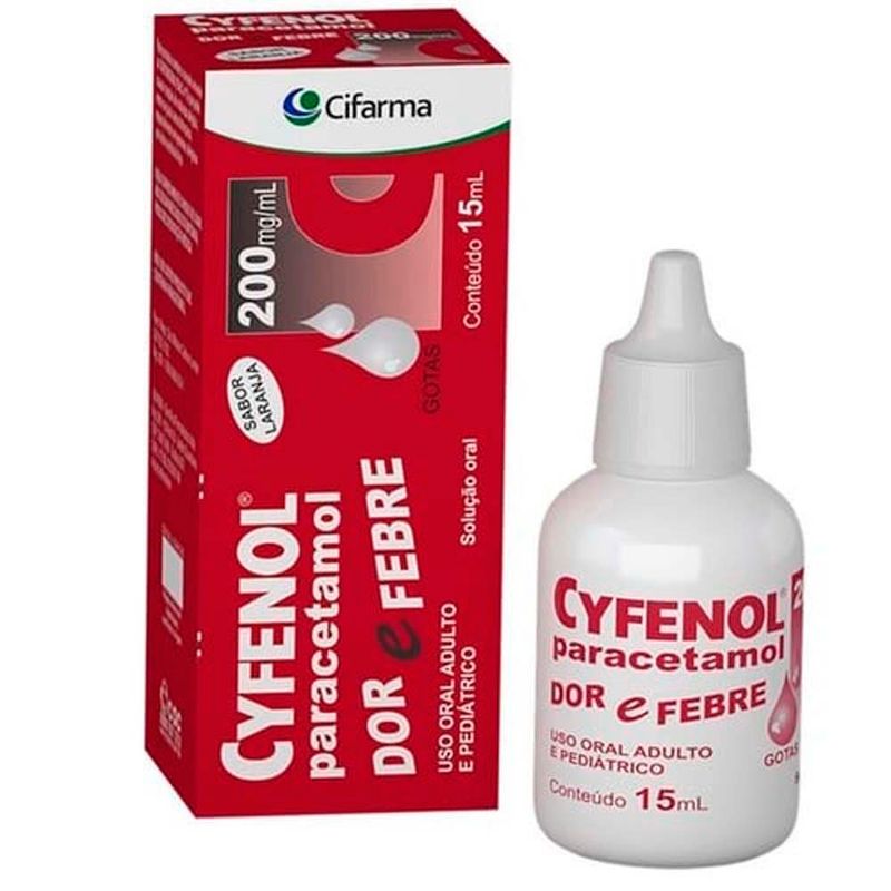 cyfenol paracetamol 200mg/ml 15ml solução oral cifarma