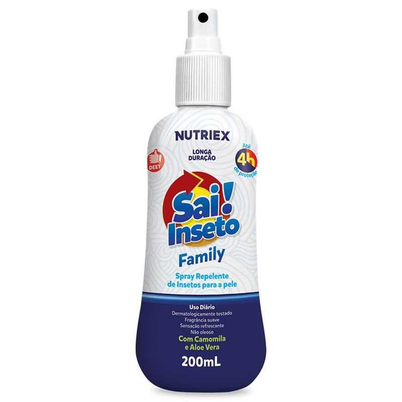 repelente spray sai inseto family 4h 200ml