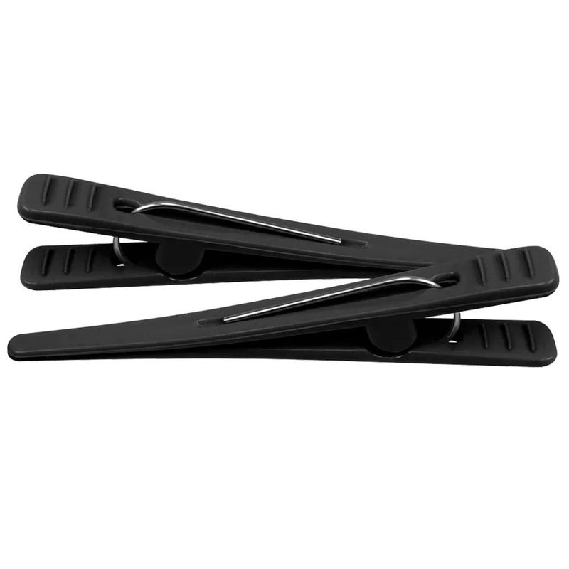 clips plástico santa clara 12 unidades preto (mp)