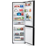 geladeira panasonic frost free 397l a+++ black glass nr-bb41gv1b