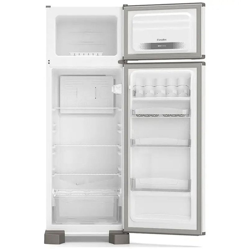 geladeira 2 portas esmaltec 276 litros inverter branco rcd34 pro