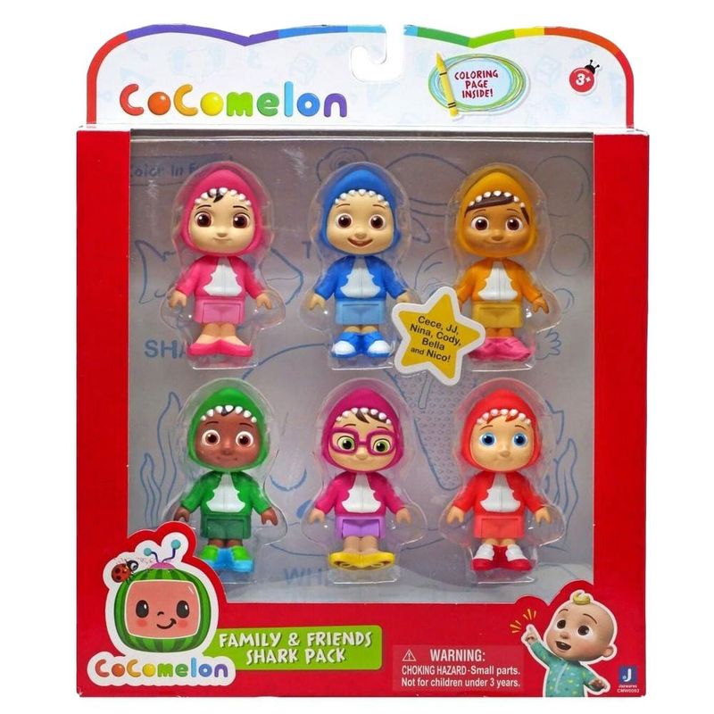 pack cocomelon tubarão família e amigos candide 3312 (mp)