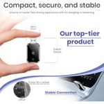 adaptador hameby sem fio para iphone usb e usb-c preto a-mbi