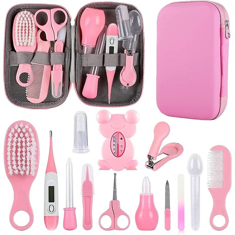 kit de higiene wxa para bebês para cuidado recém-nascidos rosa a-bi