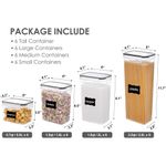conjunto 24 potes vtopmart herméticos preto a-mbi