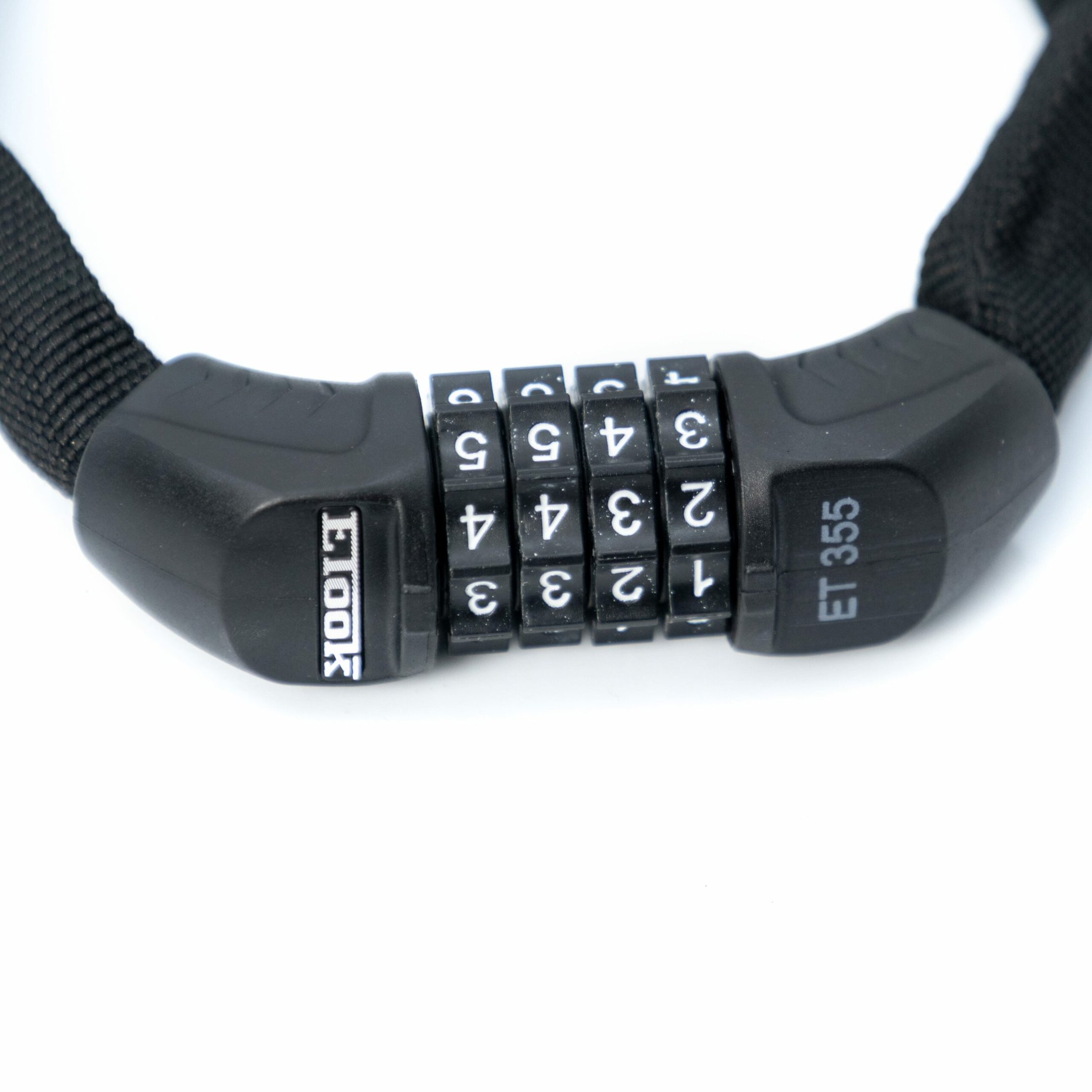 Cadeado Com Corrente Encapada JPP Etook 4x450cm 4 Preto (MP)