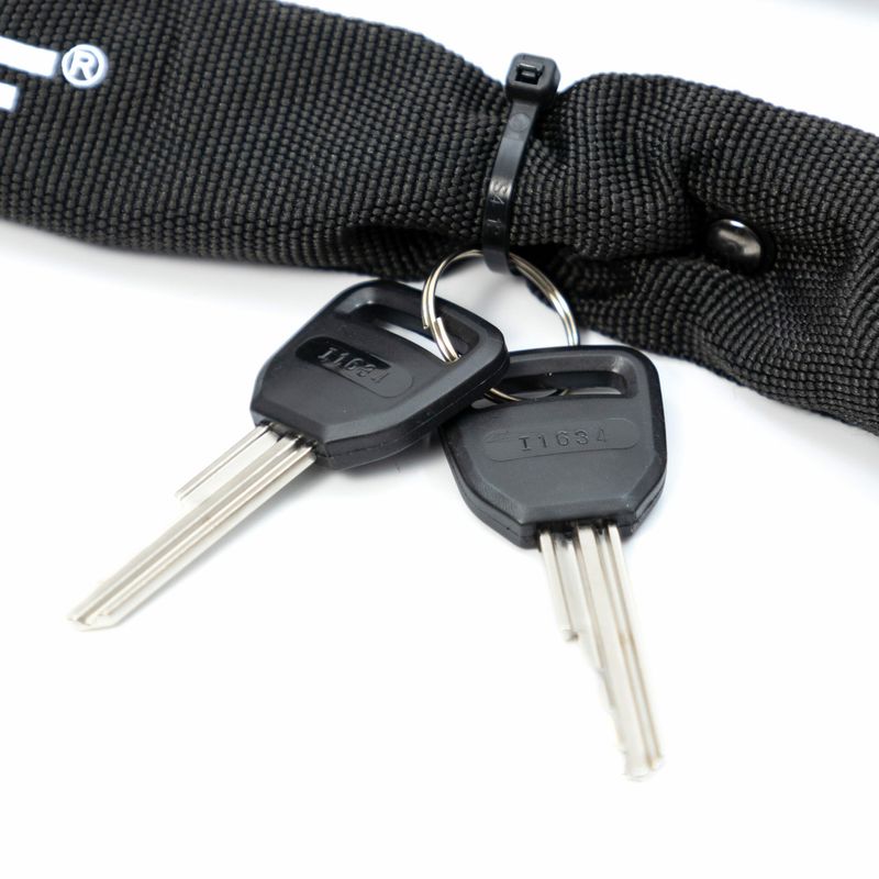 cadeado com corrente encapada jpp etook 6x1000cm 2 preto (mp)