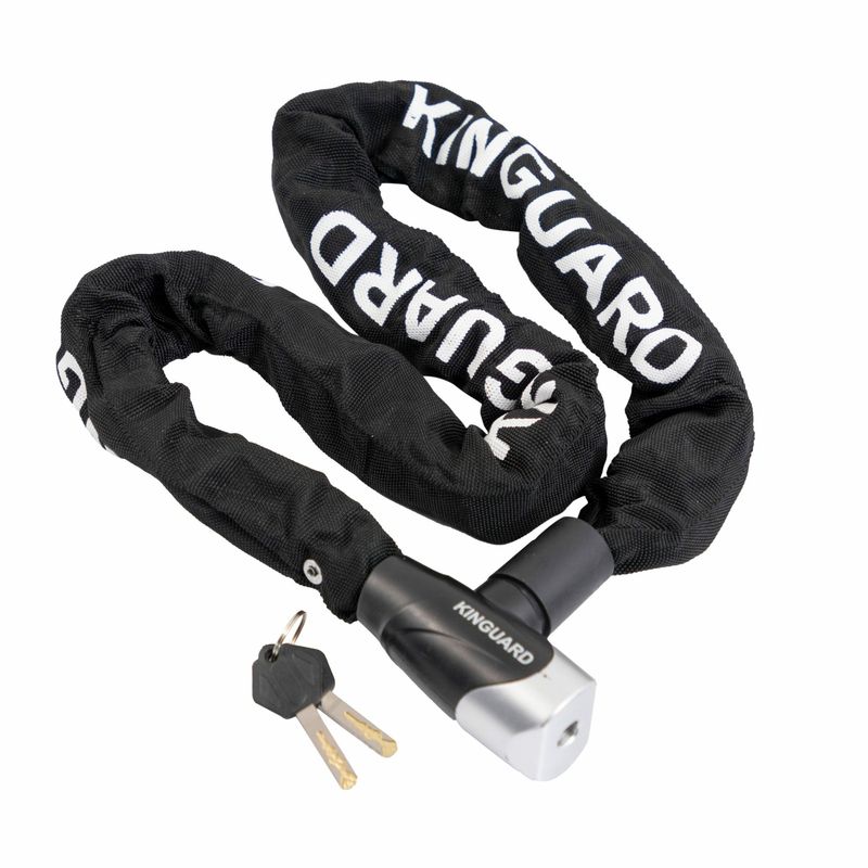 cadeado com corrente encapada jpp kinguard 10x1200cm 1 preto (mp)