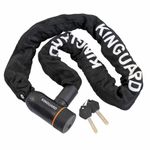 cadeado com corrente encapada jpp kinguard 10x1200cm 2 preto (mp)