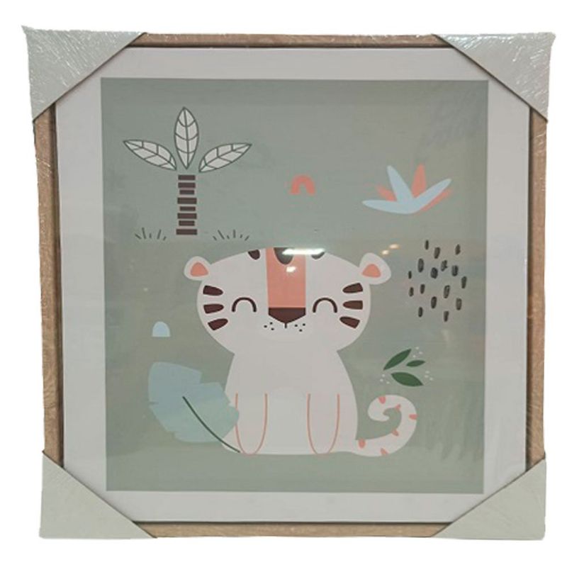 quadro decorativo infantil zoo decore 30x40x2,5cm (mp)