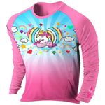 blusa infantil proteção solar uv50+ prolife unicórnio 2 anos 120256 (mp)