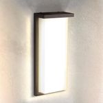 arandela asd led embutida na parede luzes reguláveis bronze a-mbi