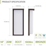 arandela asd led embutida na parede luzes reguláveis bronze a-mbi