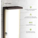 arandela asd led embutida na parede luzes reguláveis bronze a-mbi