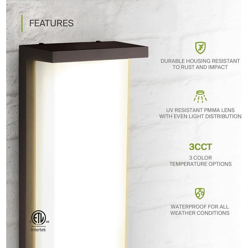 arandela asd led embutida na parede luzes reguláveis bronze a-mbi