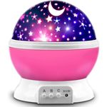 projetor mokoqi de estrelas rotativo rosa a-mbi