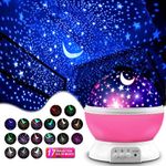 projetor mokoqi de estrelas rotativo rosa a-mbi