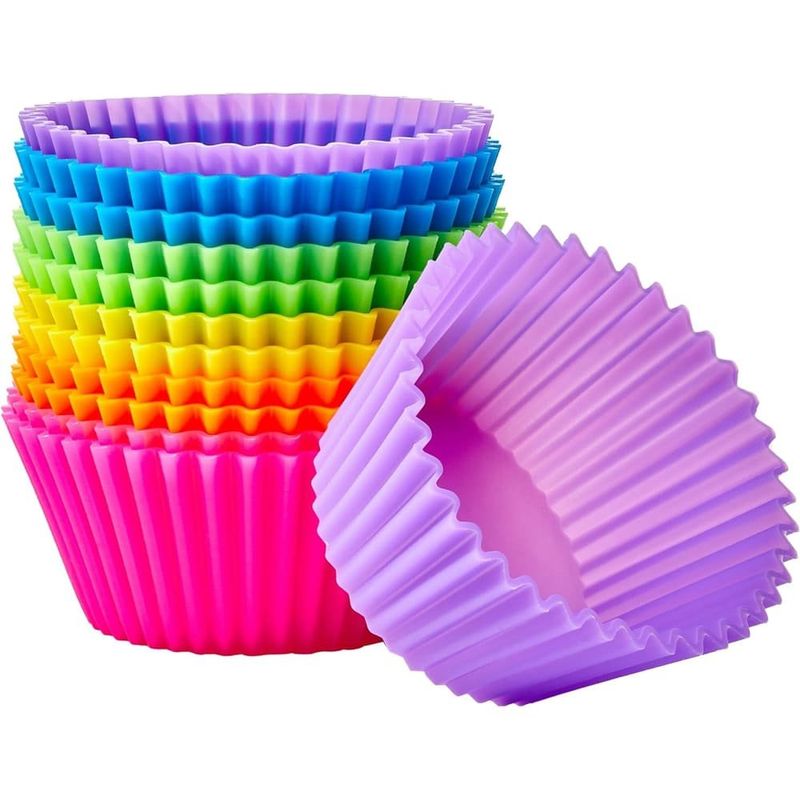 formas amazon redondas de silicone 12 unidades colorido a-mbi