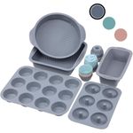 forma ykzj de silicone para assar bolo, donuts 36 peças cinza a-mbi