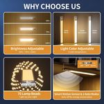 luminária soul link por led com sensor de movimento branco a-mbi