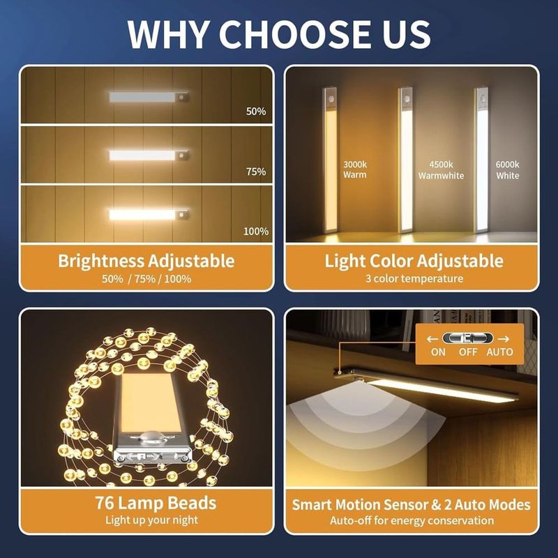 luminária soul link por led com sensor de movimento branco a-mbi
