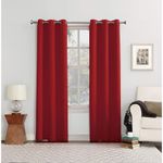 cortina sun zero isolamento térmico blackout vermelho a-mbi