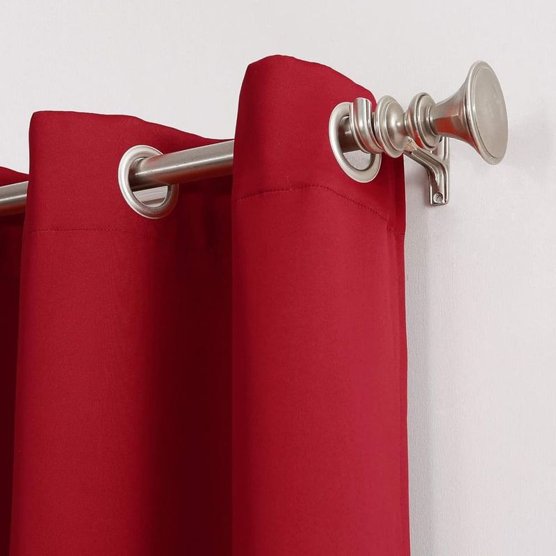 cortina sun zero isolamento térmico blackout vermelho a-mbi