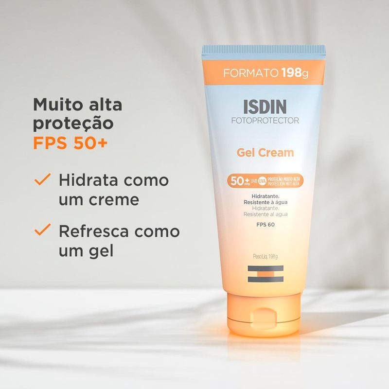 protetor solar corporal isdin gel cream fps50+ 198g