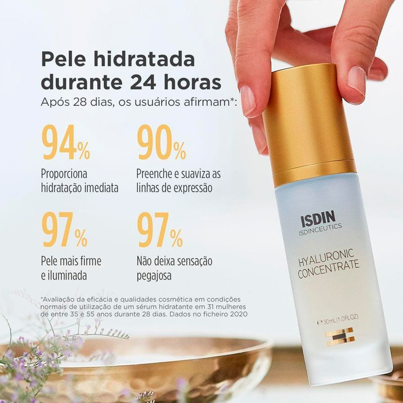 sérum ácido hialurônico isdin hyaluronic concentrate 30ml