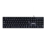 teclado maxprint oficeeasy com fio usb2.0 preto