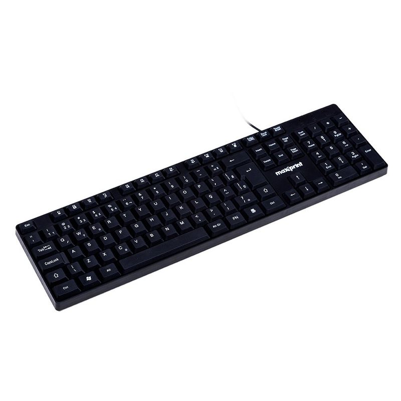 teclado maxprint oficeeasy com fio usb2.0 preto