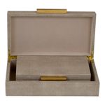 conjunto 2 peças porta-joias 30x17.50x8cm 449-3410031 bege