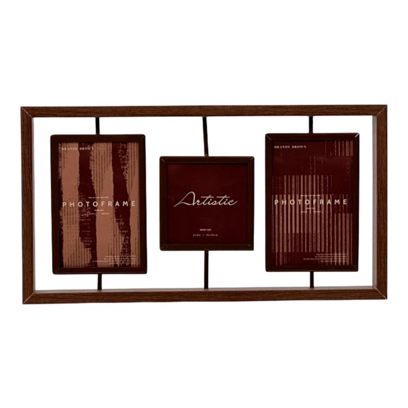 porta-retrato noritex 31x25.90x2cm 531-261637 marrom
