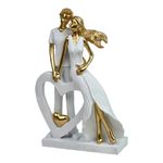 adorno noritex casal 20x10x31cm 437-6620056 dourado