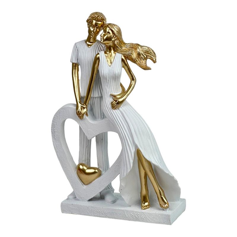 adorno noritex casal 20x10x31cm 437-6620056 dourado