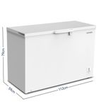 freezer horizontal mystic 299 litros com luz led na porta my-fz301l (mp)