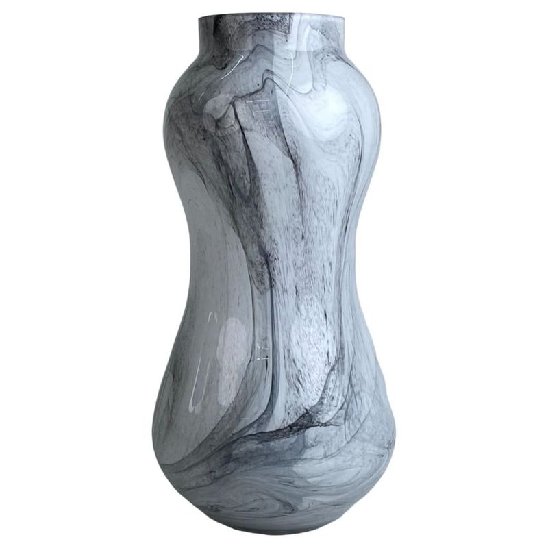vaso noritex 18x18x35cm branco/preto 411-655002