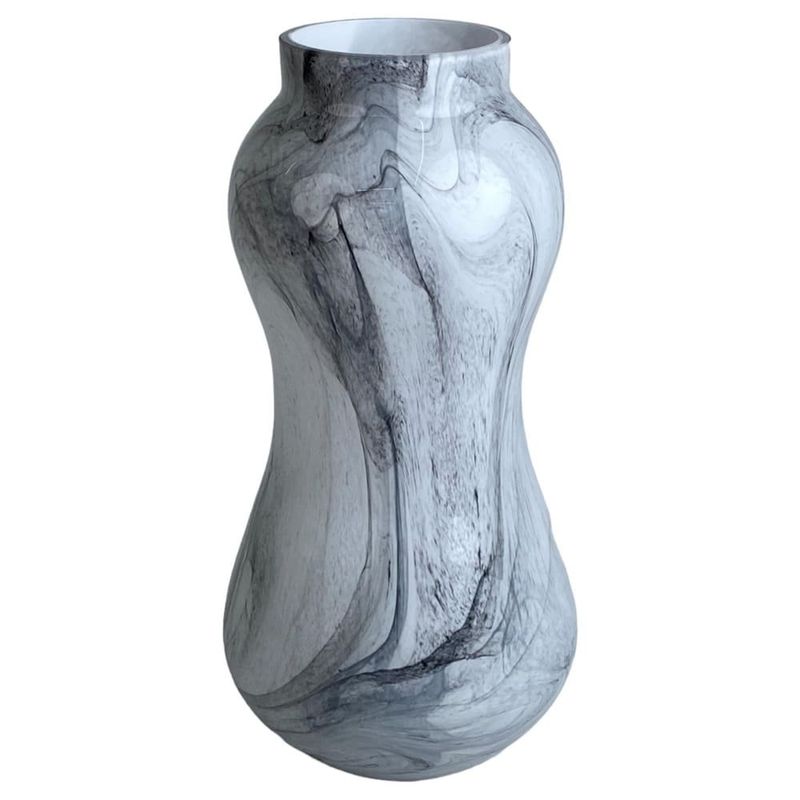vaso noritex 18x18x35cm branco/preto 411-655002